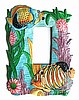 Switch Plate - Tropical Fish Painted Metal Rocker Switchplate Cover - Single