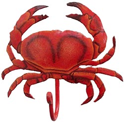 Red Crab Wall Hook - 6