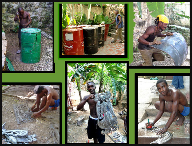 Haitian Art - Recycled steel drum metal art – Handcrafted - Tropic Decor