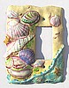 Light Switch Plate - Painted Metal Seashell Switchplate - Nautical Home Decor